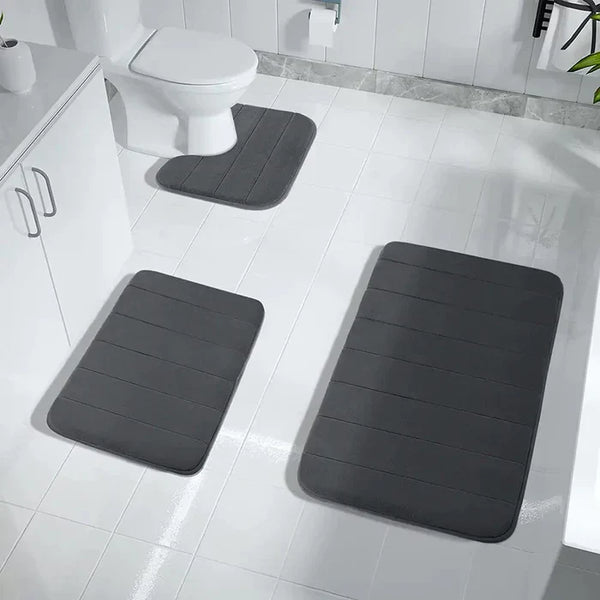 Kit Tapete Absorvente De Água Para Banheiro