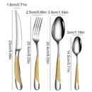 Conjunto de Talheres de Aço inoxidável 24 pçs