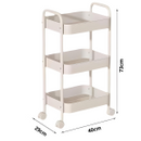 Carrito auxiliar metálico para organizar espacios