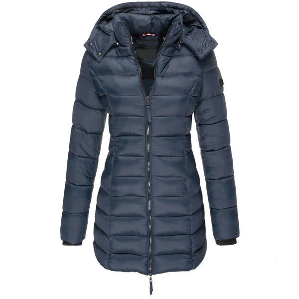 Casaco Feminino de Inverno com Capuz e Zíper - Acolhedor, Elegante e Leve - (Promoção de Inverno 2025)