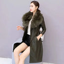 Casaco Sobretudo Longo Feminino com Gola Acabamento Aveludado – (Promoção de Inverno 2025)