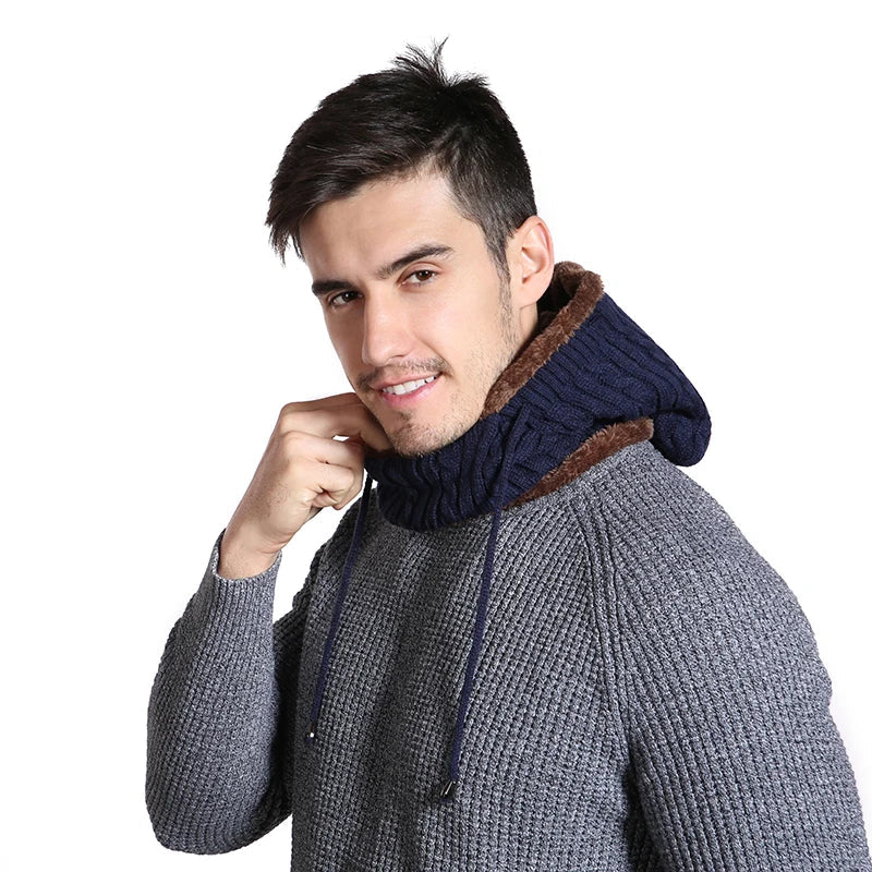 Touca Unissex de Inverno com Protetor de Pescoço e Forro Peluciado – (Promoção de Inverno 2025)