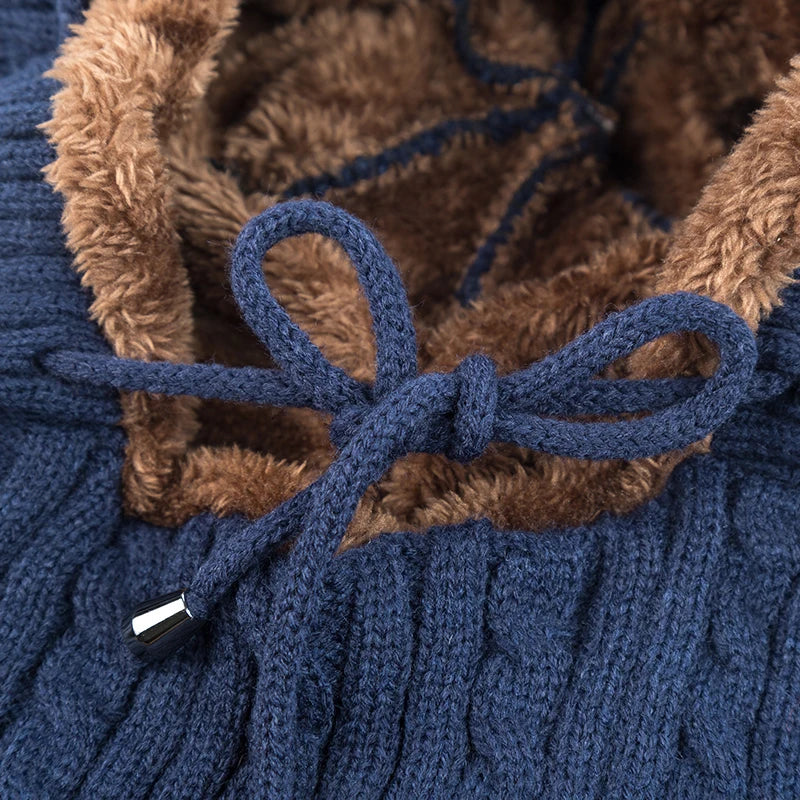 Touca Unissex de Inverno com Protetor de Pescoço e Forro Peluciado – (Promoção de Inverno 2025)