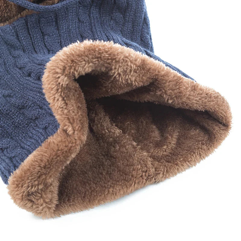 Touca Unissex de Inverno com Protetor de Pescoço e Forro Peluciado – (Promoção de Inverno 2025)
