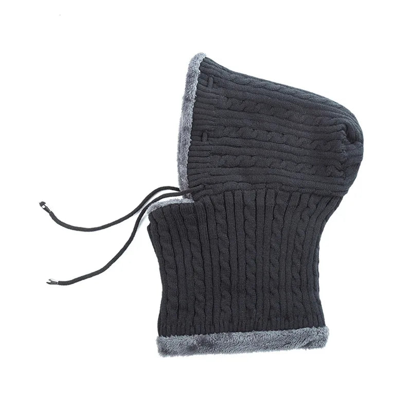 Touca Unissex de Inverno com Protetor de Pescoço e Forro Peluciado – (Promoção de Inverno 2025)