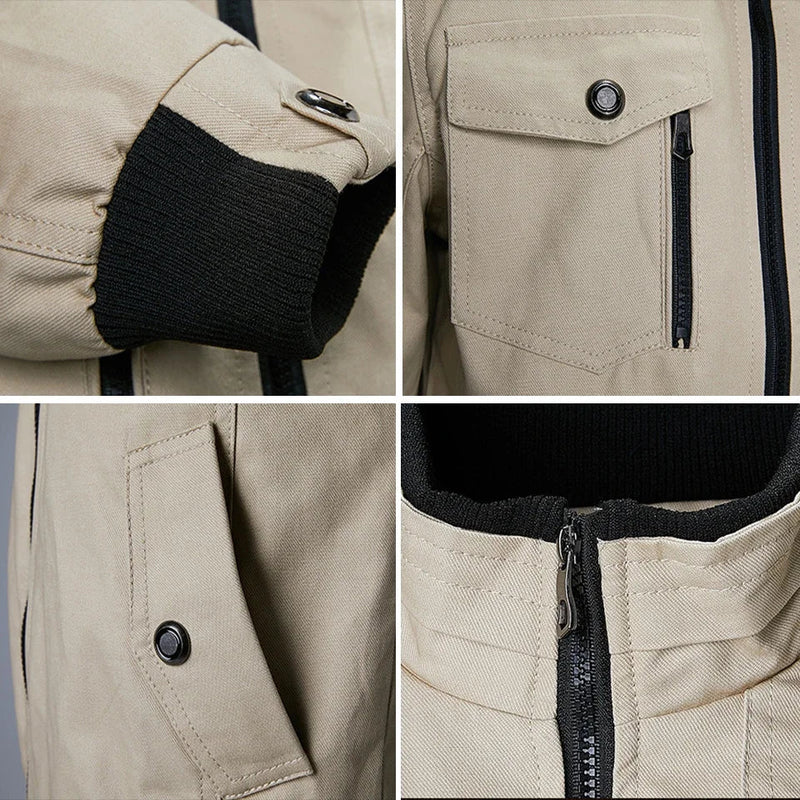 Jaqueta Masculina Casual Estilo Militar e Motociclístico - (Promoção de Inverno 2025)