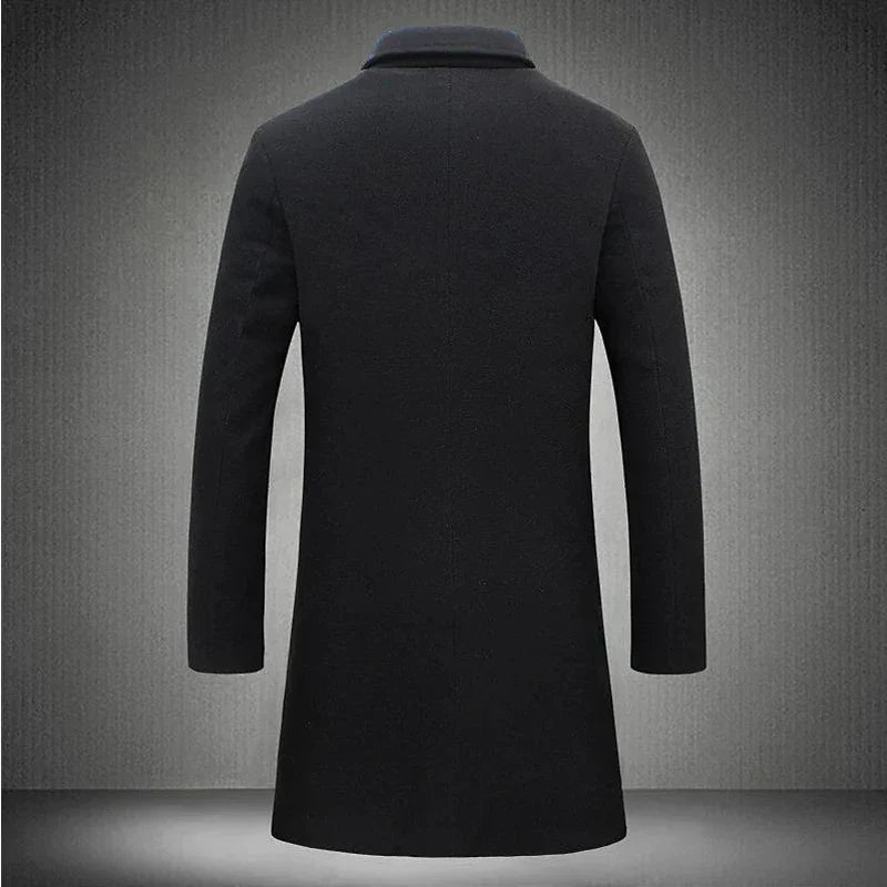 Jaqueta Longa Masculina de Inverno Lã Premium - (Promoção de Inverno 2025