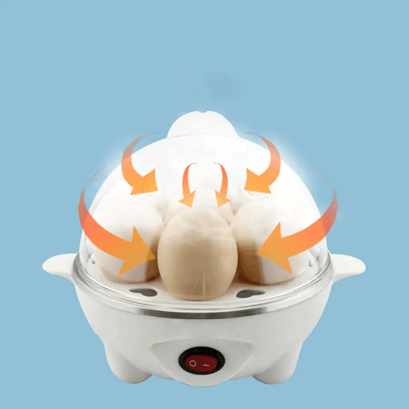Cozedor de Ovos Portátil Elétrico Cozinha á Vapor