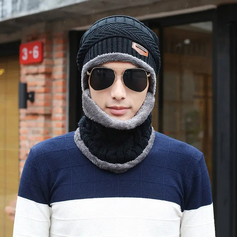 Gorro Unissex Estilo Balaclava com Malha Quente e Protetor Facial – (Promoção de Inverno 2025)