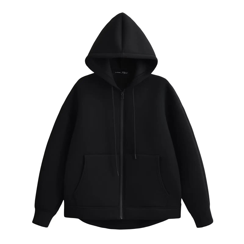 Casaco Feminino com Capuz e Bolsos Oversized - (Promoção de Inverno 2025)