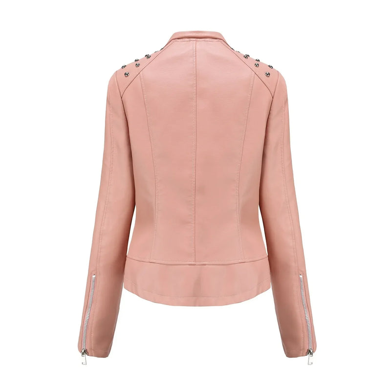 Jaqueta Feminina Fashion Style Estilo Biker com Zíper - (Promoção de Inverno 2025)