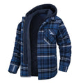 Casaco Masculino Quadriculado Para Inverno com Capuz Forro de Algodão - (Promoção de Inverno 2025)