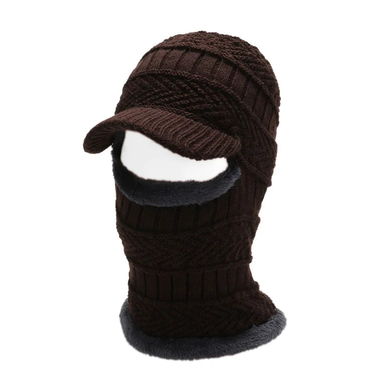 Gorro Masculino de Inverno Estilo Crânio com Proteção Facial e Gola – (Promoção de Inverno 2025)