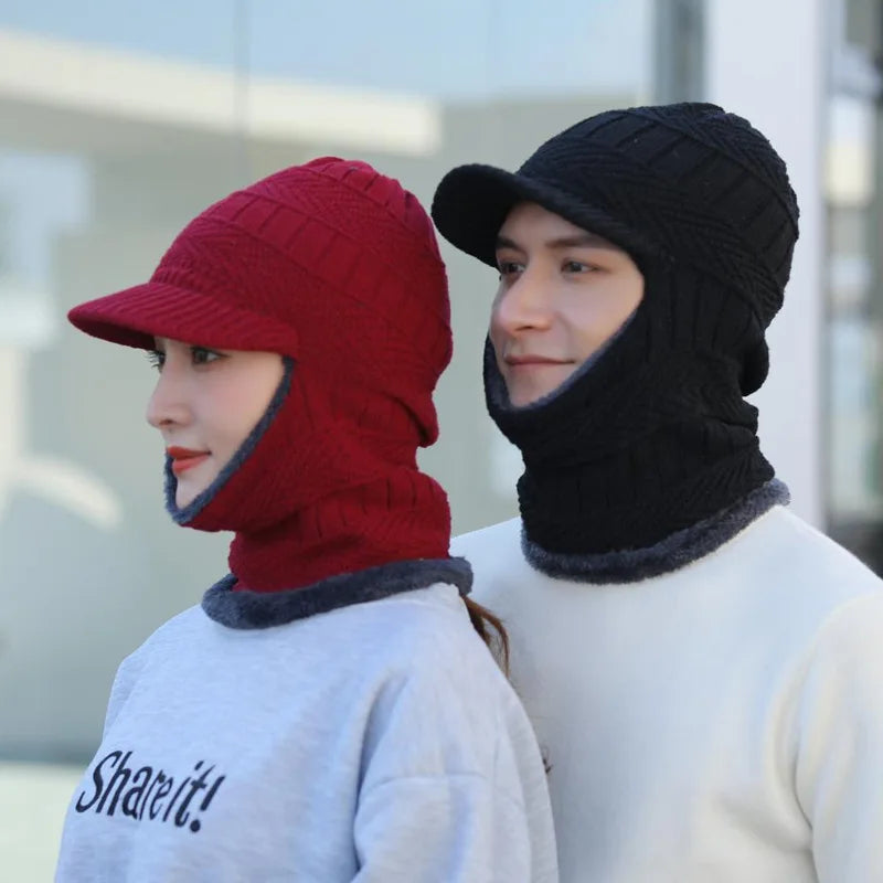 Gorro Masculino de Inverno Estilo Crânio com Proteção Facial e Gola – (Promoção de Inverno 2025)