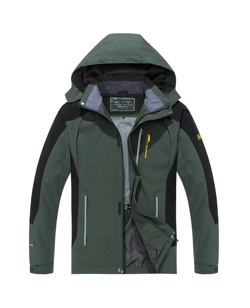 Jaqueta Masculina Impermeável para Trilha e Pesca com Proteção Contra Vento - (Promoção de Inverno 2025)