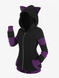 Casaco Feminino Para Inverno Capuz com Orelhinhas - (Promoção de Inverno 2025)