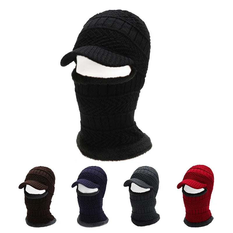 Gorro Masculino de Inverno Estilo Crânio com Proteção Facial e Gola – (Promoção de Inverno 2025)