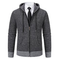Jaqueta Masculina Cardigan com Gola Dobrável Forro Fleece Estilo Vintage – (Promoção de Inverno 2025)
