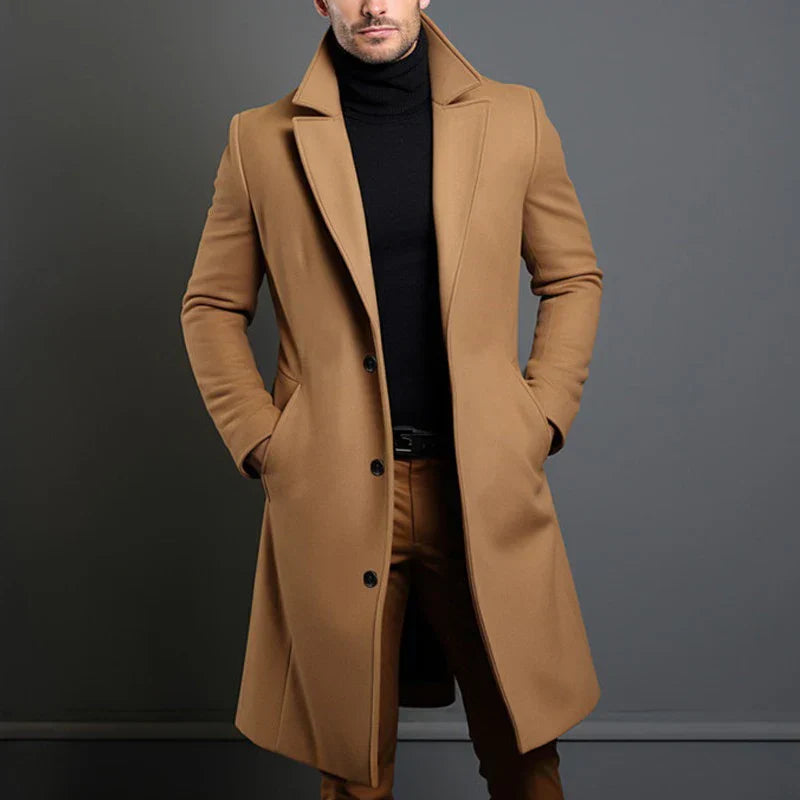 Jaqueta Longa Masculina de Inverno Lã Premium - (Promoção de Inverno 2025