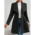 Casaco Feminino de Inverno com Gols Lapel e Botões - (Promoção de Inverno 2025)