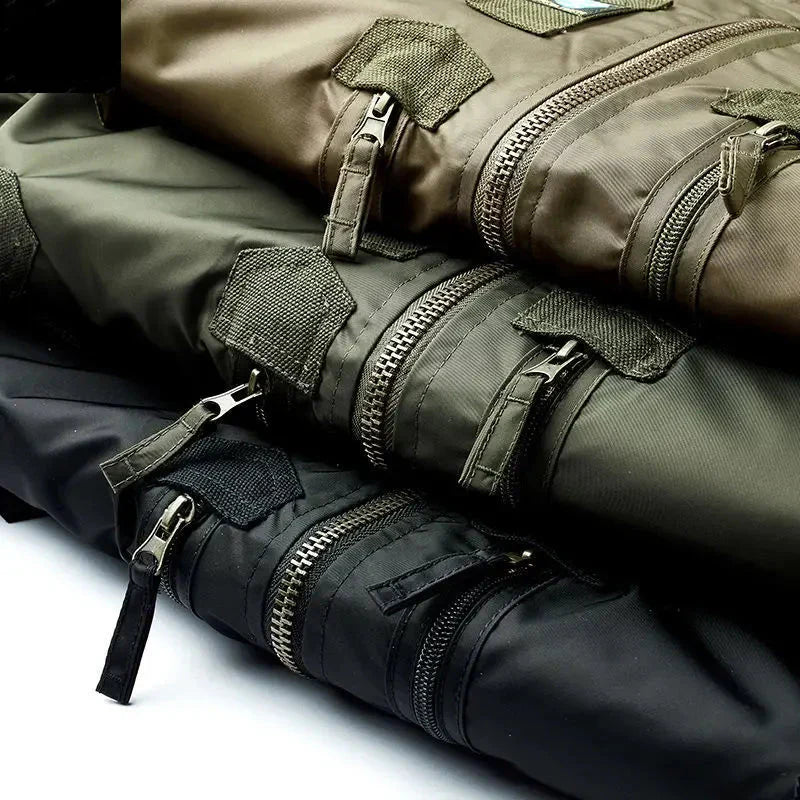 Jaqueta Masculina Bomber Estilo Retrô Oversized Design Curto – (Promoção de Inverno 2025)