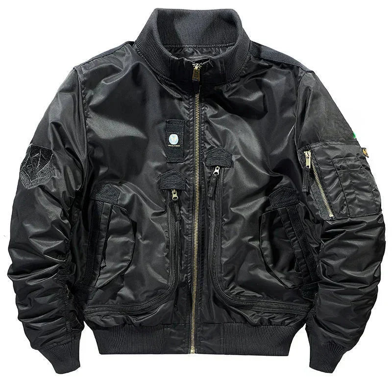 Jaqueta Masculina Bomber Estilo Retrô Oversized Design Curto – (Promoção de Inverno 2025)