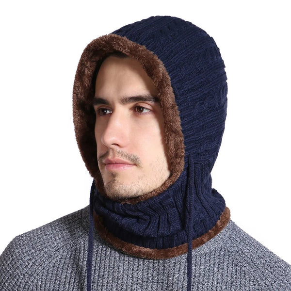 Touca Unissex de Inverno com Protetor de Pescoço e Forro Peluciado – (Promoção de Inverno 2025)