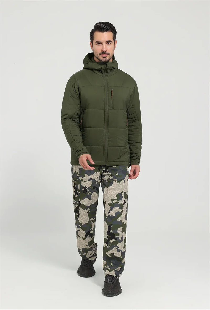 Jaqueta Masculina Térmica de Nylon Ripstop com Estampa Xadrez - (Promoção de Inverno 2025)