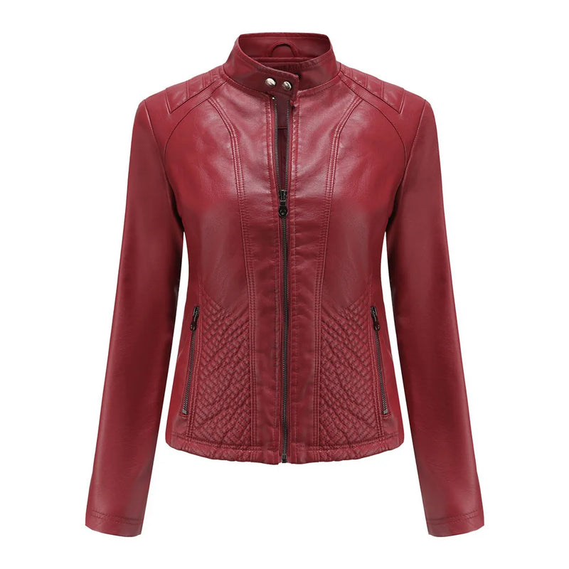 Jaqueta Feminina Estilo Biker com Zíper Luxy - (Promoção de Inverno 2025)