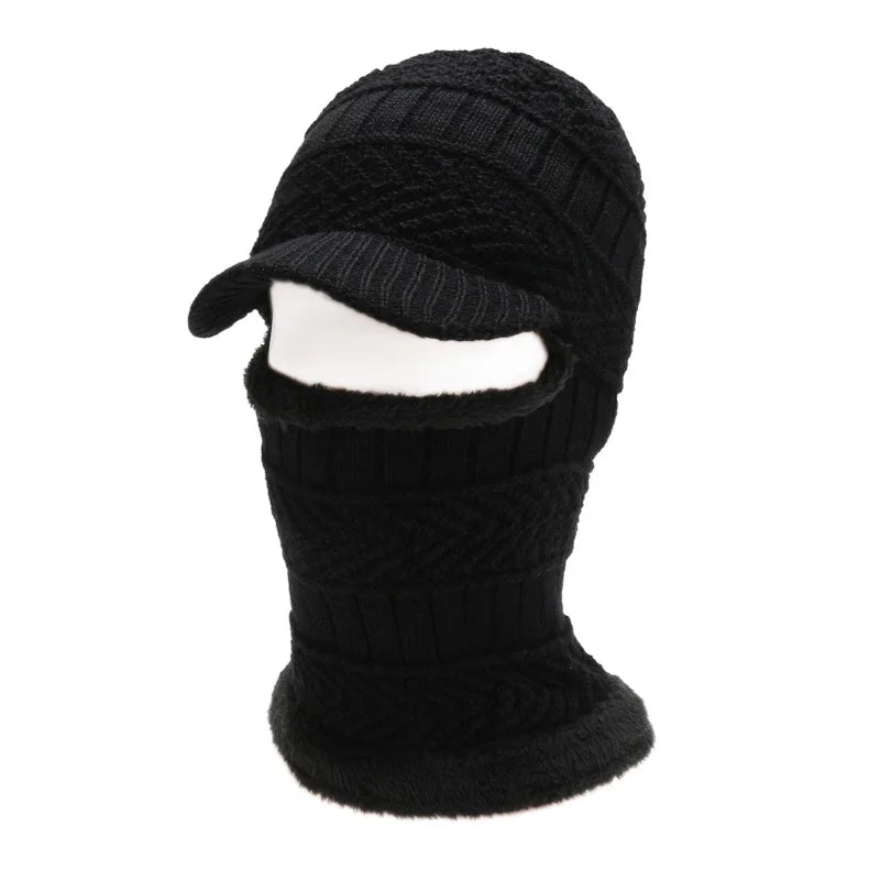Gorro Masculino de Inverno Estilo Crânio com Proteção Facial e Gola – (Promoção de Inverno 2025)