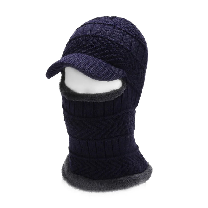 Gorro Masculino de Inverno Estilo Crânio com Proteção Facial e Gola – (Promoção de Inverno 2025)