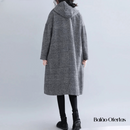 Casaco Feminino Estilo Sobretudo Moonlight