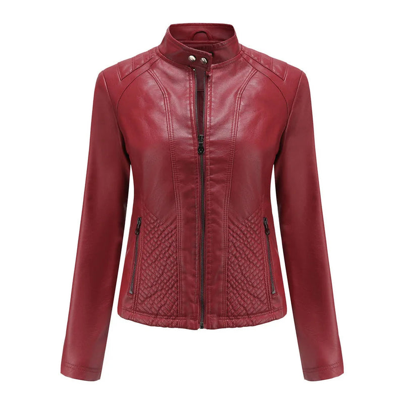 Jaqueta Feminina Estilo Biker com Zíper Luxy - (Promoção de Inverno 2025)