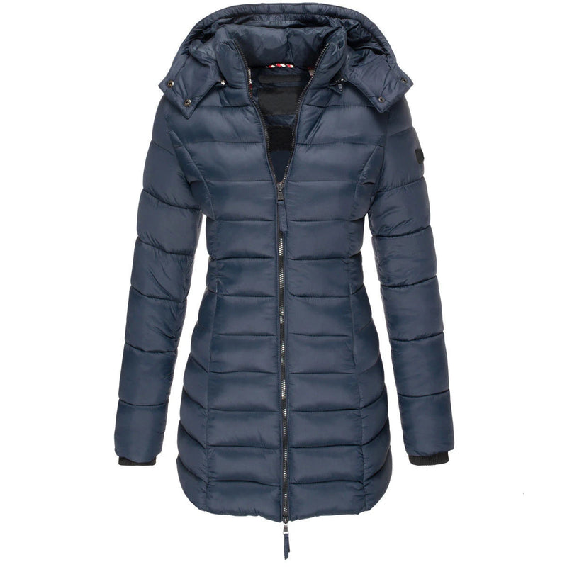 Casaco Feminino de Inverno com Capuz e Zíper - Acolhedor, Elegante e Leve - (Promoção de Inverno 2025)