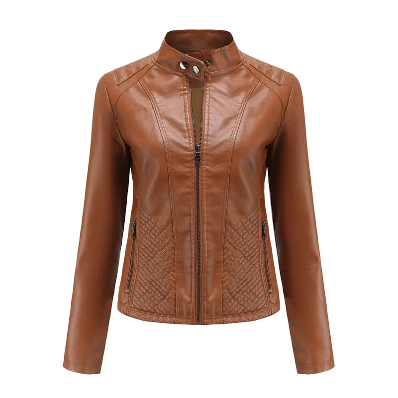 Jaqueta Feminina Estilo Biker com Zíper Luxy - (Promoção de Inverno 2025)