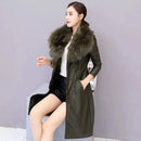 Casaco Sobretudo Longo Feminino com Gola Acabamento Aveludado – (Promoção de Inverno 2025)