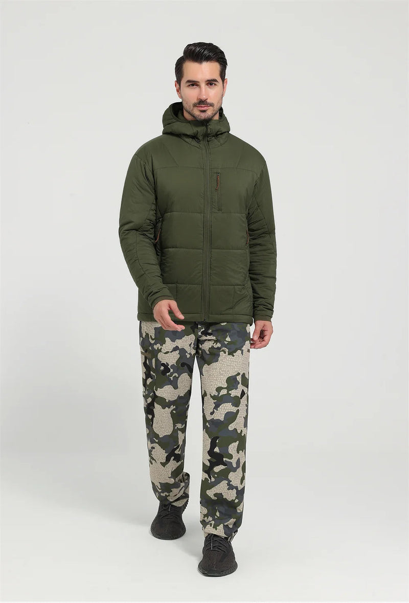 Jaqueta Masculina Térmica de Nylon Ripstop com Estampa Xadrez - (Promoção de Inverno 2025)